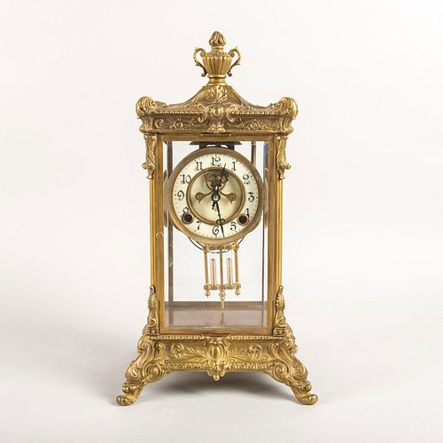 ANSONIA CRYSTAL BRONZE MANTEL
