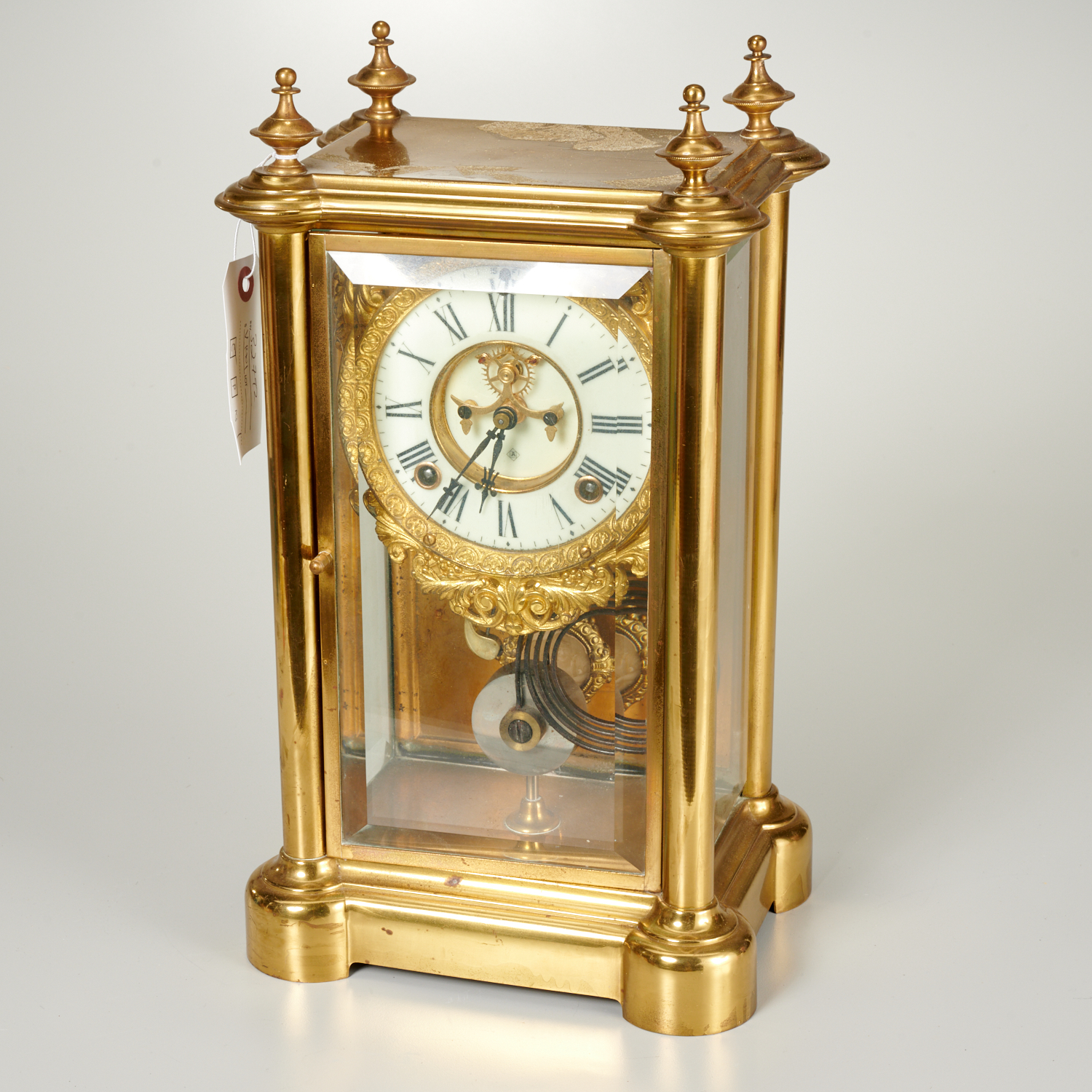 ANSONIA CRYSTAL REGULATOR CLOCK