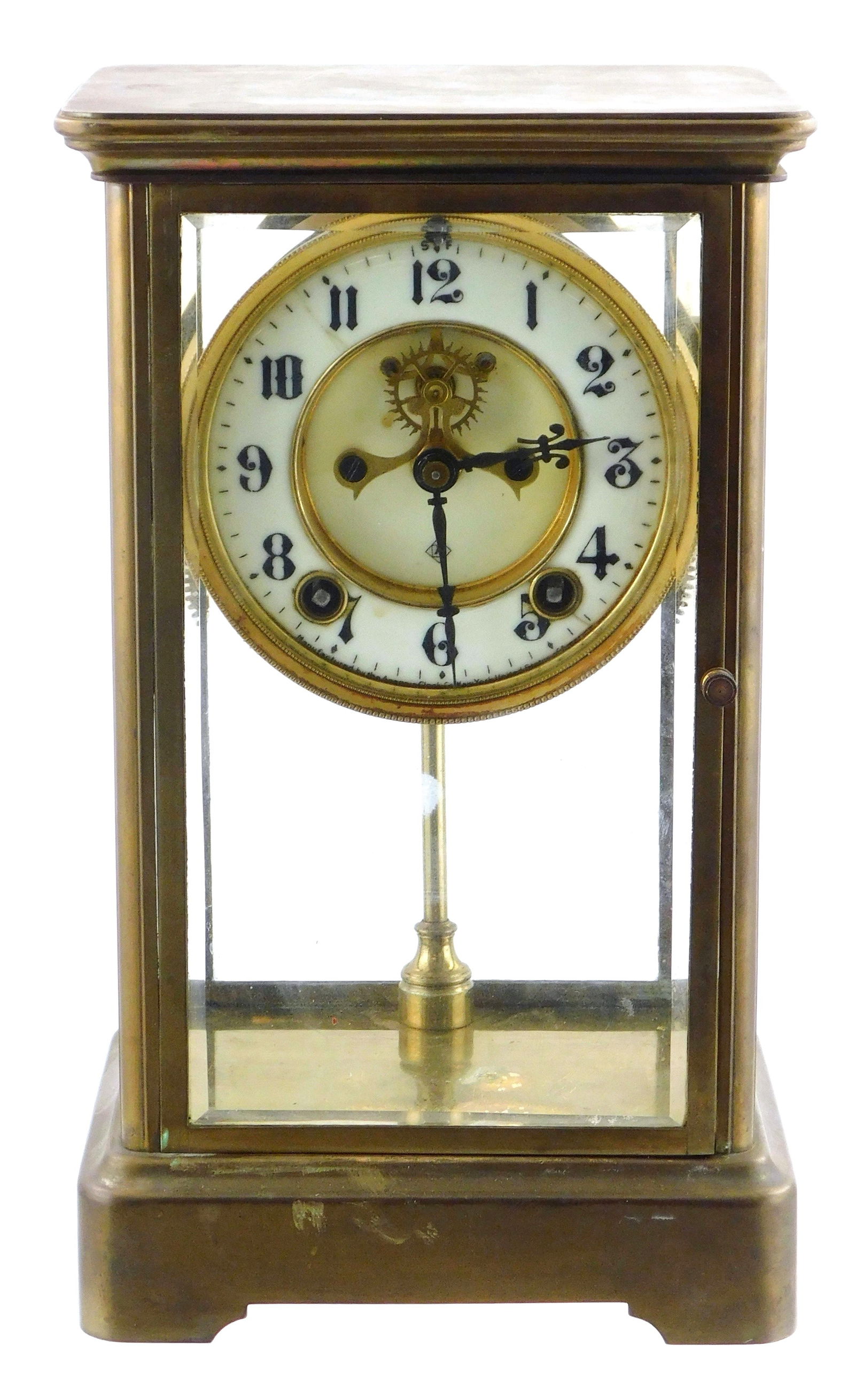 ANSONIA CRYSTAL REGULATOR CLOCK,