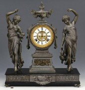 ANSONIA DOUBLE FIGURAL CLOCK,