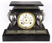 ANSONIA EBONIZED PORTICO MANTE