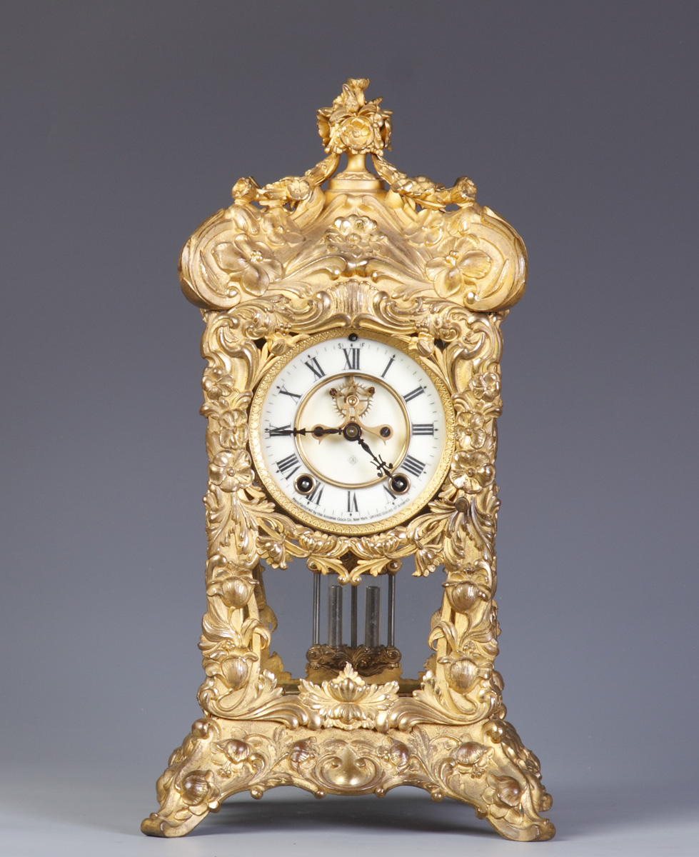 Ansonia Fancy Gilt Brass Shelf