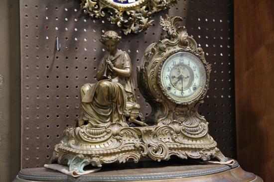 ANSONIA FIGURAL MANTLE CLOCK. Eight