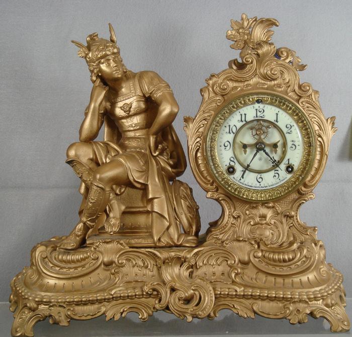 Ansonia figural white metal