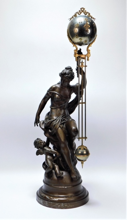 ANSONIA FORTUNA BALL SWING CLOCK