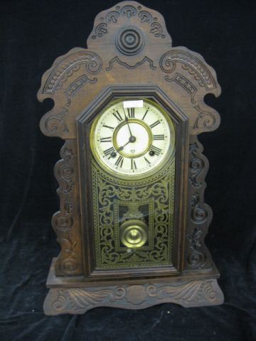 Ansonia Gingerbread Clock stenciled