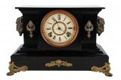 ANSONIA PAINTED METAL MANTEL C