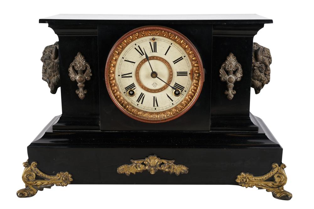 ANSONIA PAINTED METAL MANTEL