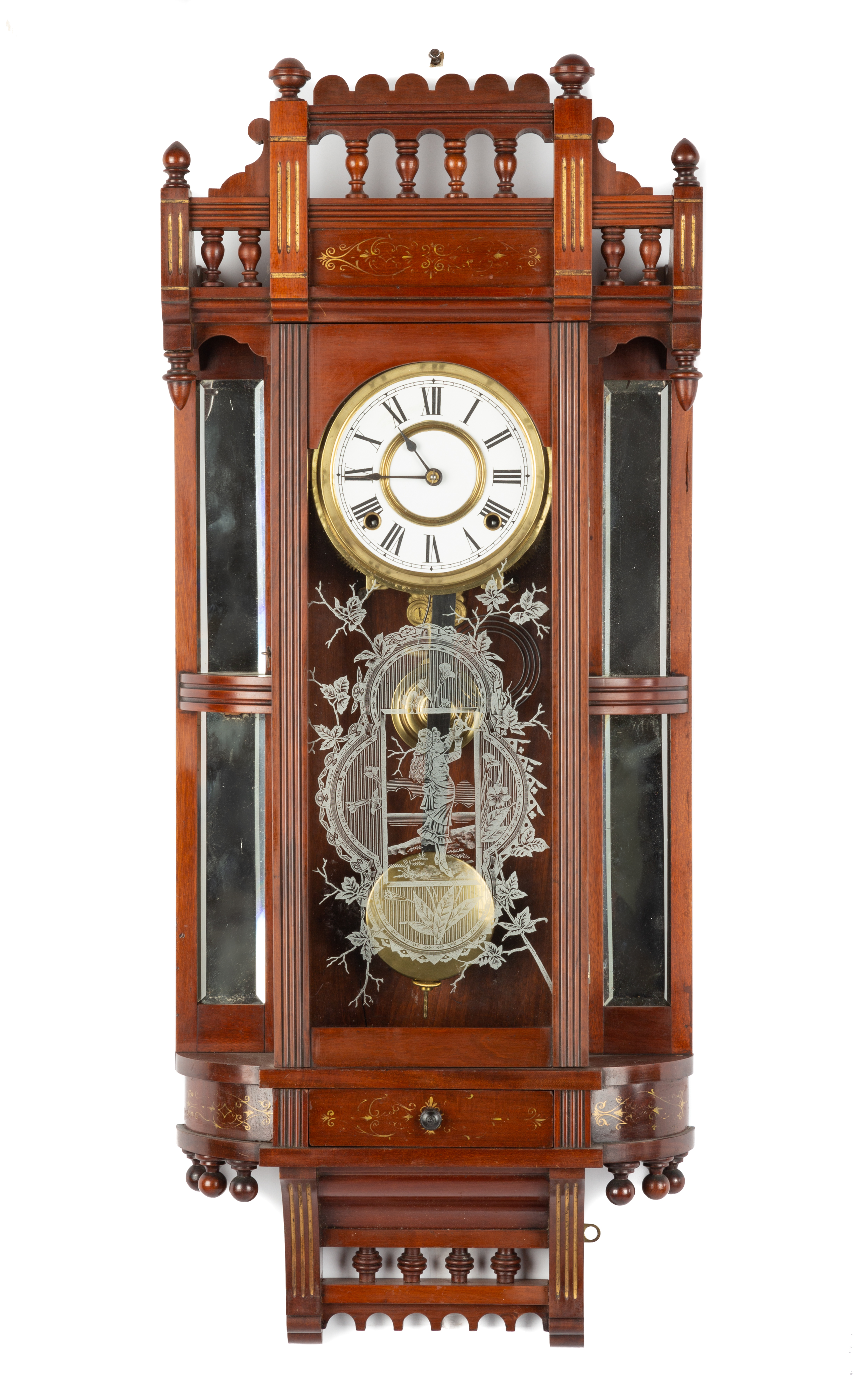 ANSONIA REFLECTOR WALL CLOCK 19th