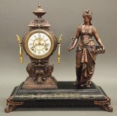 ANSONIA STATUE CLOCKA late 19t