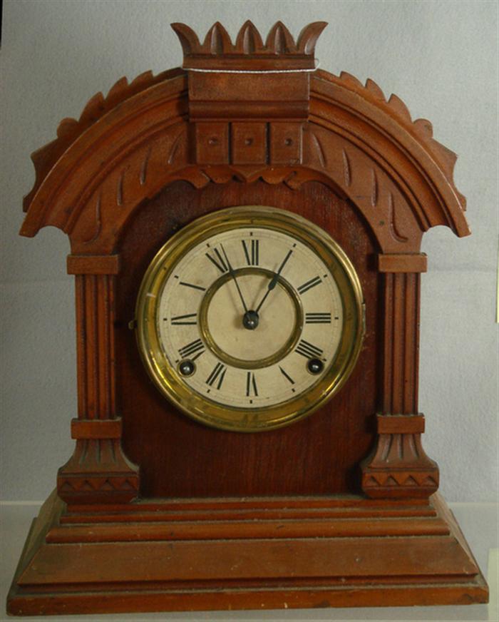 Ansonia Tunis mantle clock, paper