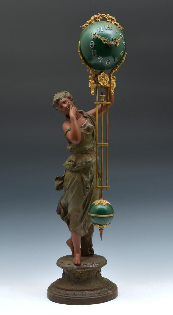 ANSONIA VICTORIAN SWINGER CLOCK