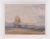 ANTE-BELLUM MARINE PAINTING OF