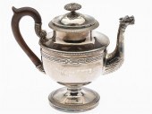 ANTHONY RASCH, COIN SILVER TEA