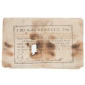 ANTHONY WAYNE INSCRIBED OATH O
