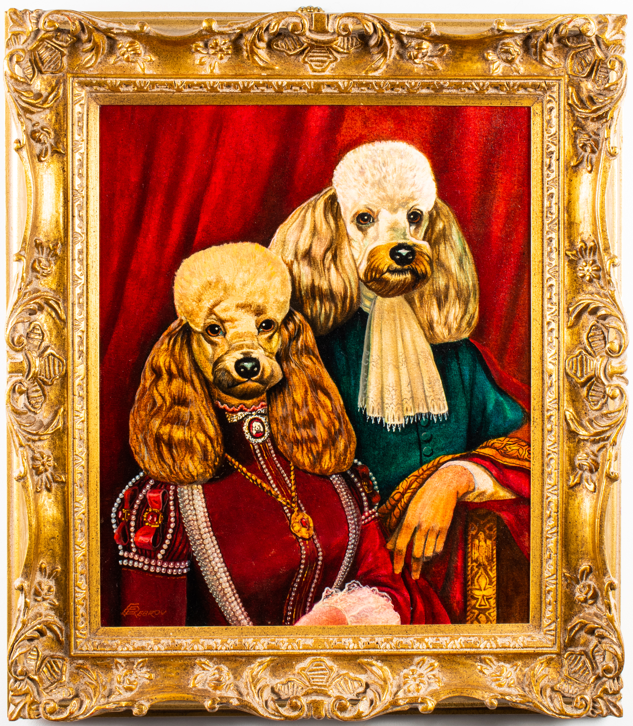 ANTHROPOMORPHIC DOG PORTRAIT,