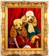 ANTHROPOMORPHIC DOG PORTRAIT,