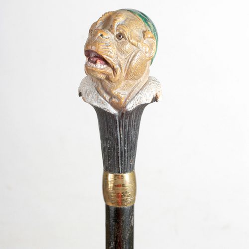 ANTI-CLERGY CANE19th Century- A