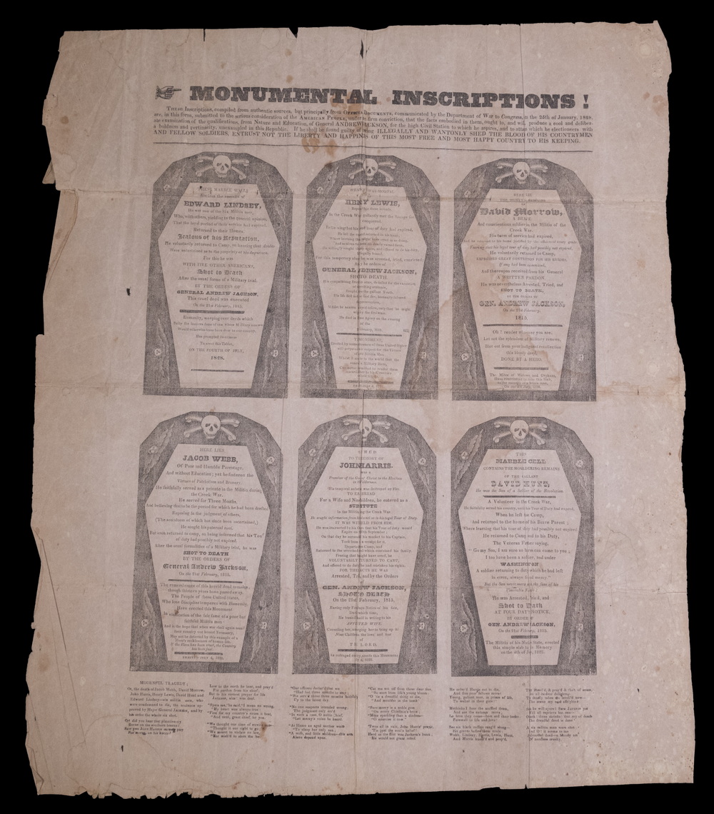 ANTI-JACKSON BROADSIDE BY BINNS