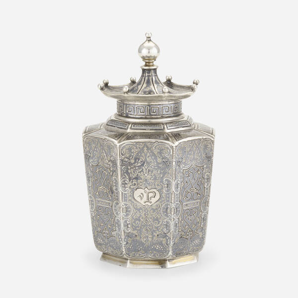 Antip Kuzmichev. tea caddy. 1894,