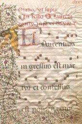 ANTIPHONAL LEAF, SPANISH, 17TH