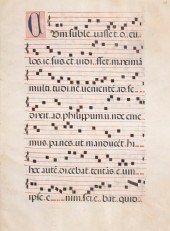 ANTIPHONAL ON VELLUMAntique An