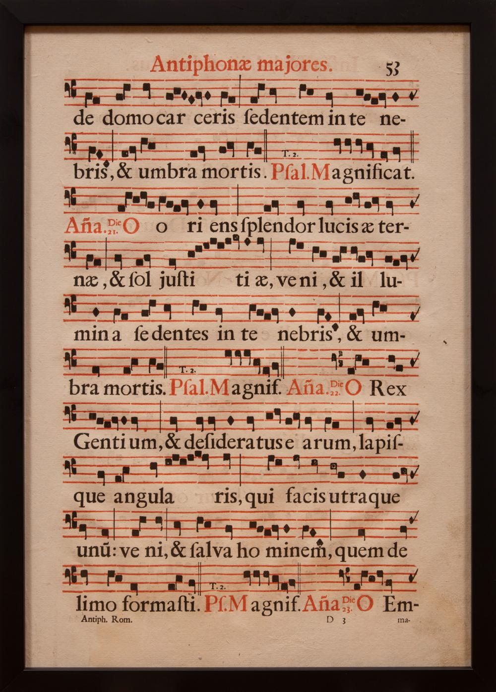 ANTIPHONARY GREGORIAN CHANTS
