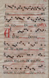 ANTIPHONARY MUSIC SHEET ON VEL
