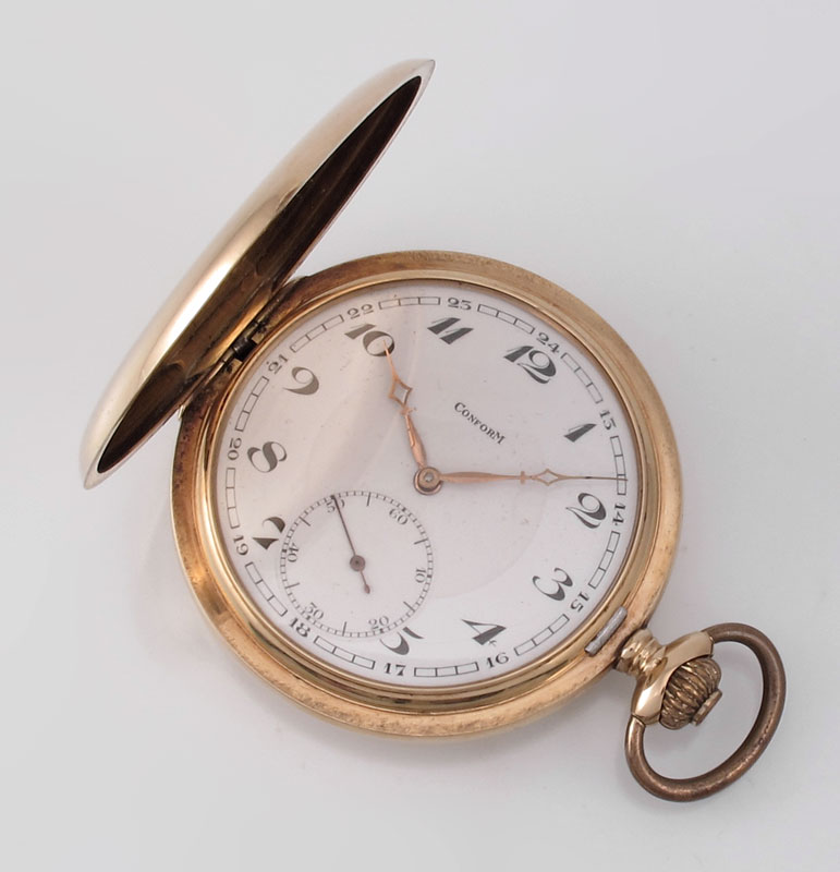 ANTIQUE 14K GOLD CONFORM POCKET