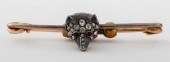 ANTIQUE 14K & SILVER ROSE CUT