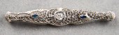 ANTIQUE 14K WHITE GOLD DIAMOND