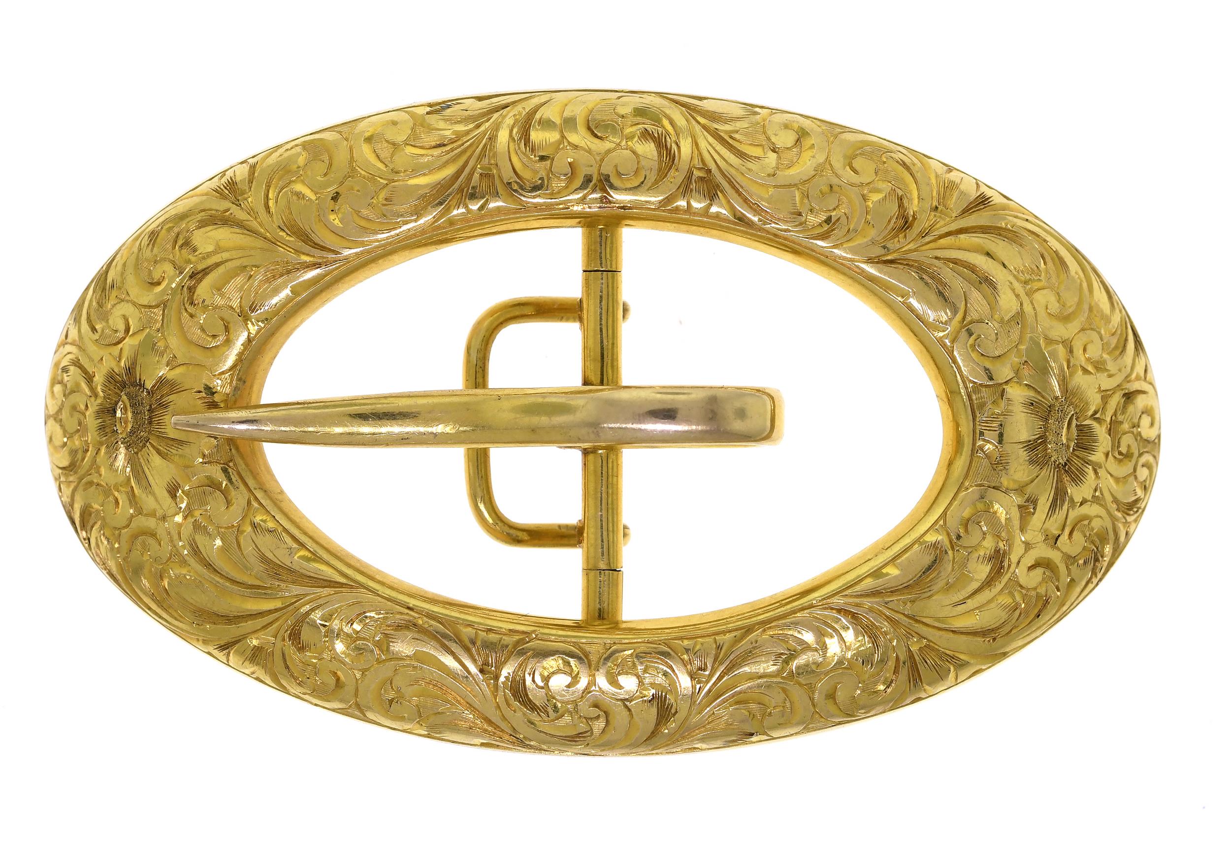 ANTIQUE 14K YELLOW GOLD BELT
