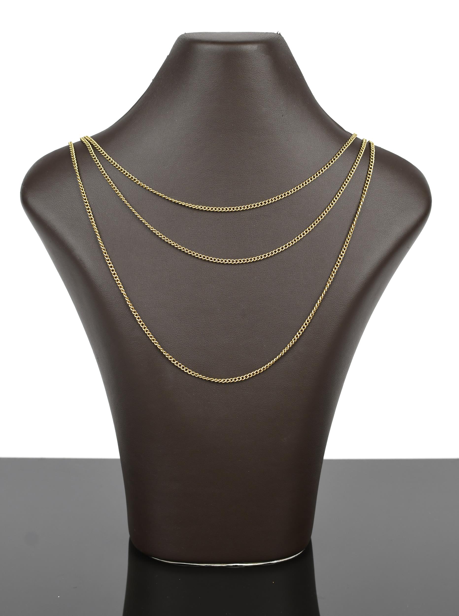 ANTIQUE 14K YELLOW GOLD CURB