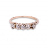 ANTIQUE 14K YELLOW GOLD FIVE S