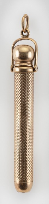 ANTIQUE 14KT GOLD RETRACTABLE