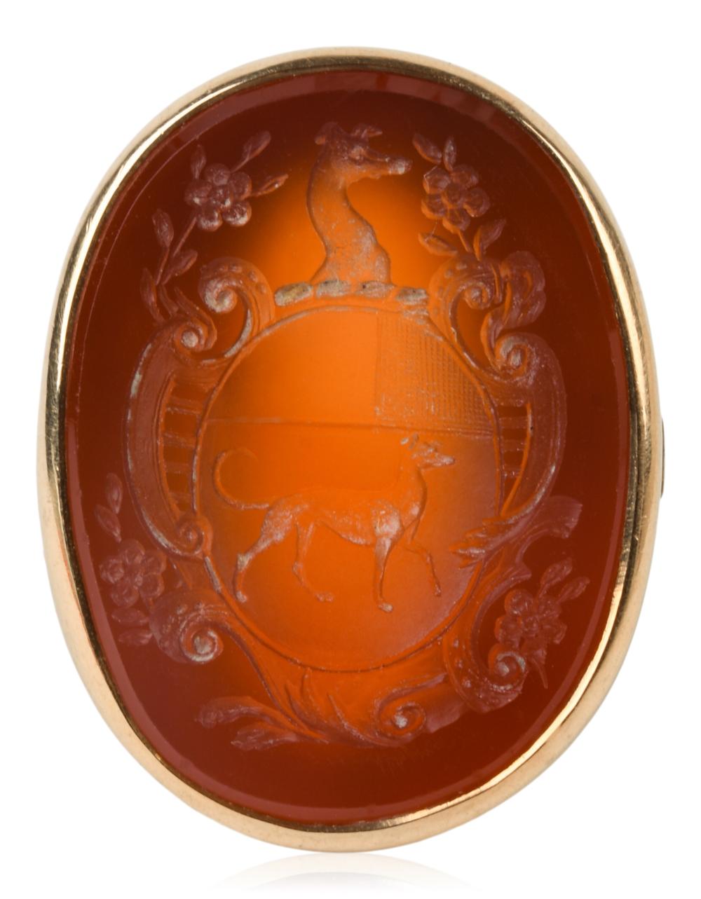 ANTIQUE 15K YELLOW GOLD OVAL SHAPED