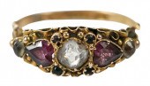 ANTIQUE 15KT. GEMSTONE RINGtwo