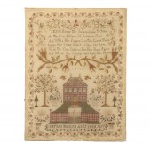 ANTIQUE 1817 NEEDLEWORK PRAYER