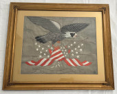 ANTIQUE 1847 EMBROIDERED PATRI