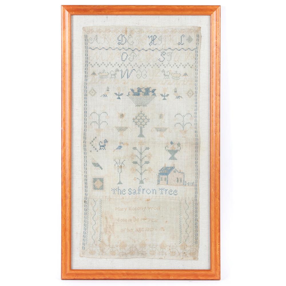 ANTIQUE 1857 AMERICAN NEEDLEWORK