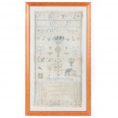 ANTIQUE 1857 AMERICAN NEEDLEWO