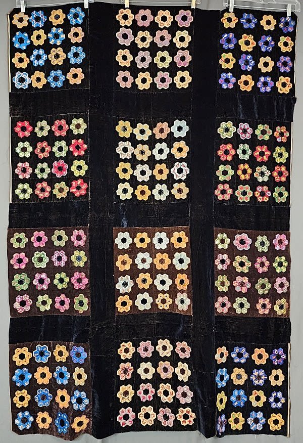 Antique 1881 Silk and Velvet