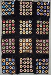 Antique 1881 Silk and Velvet H