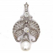ANTIQUE 18K & PLATINUM DIAMOND