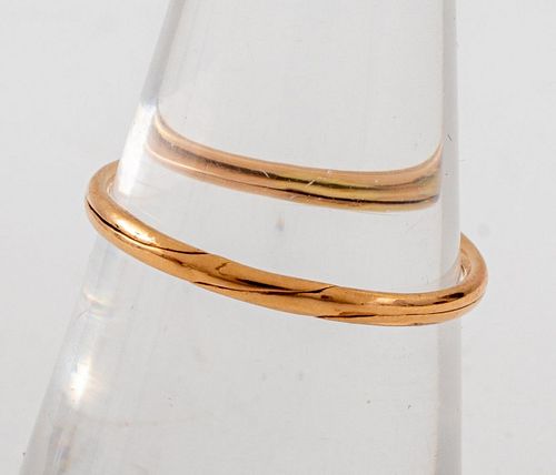 ANTIQUE 18K ROSE GOLD DUO FITTED