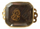 ANTIQUE 18K YELLOW GOLD AND CR