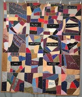 Antique 1910 Crazy Quilt Measu