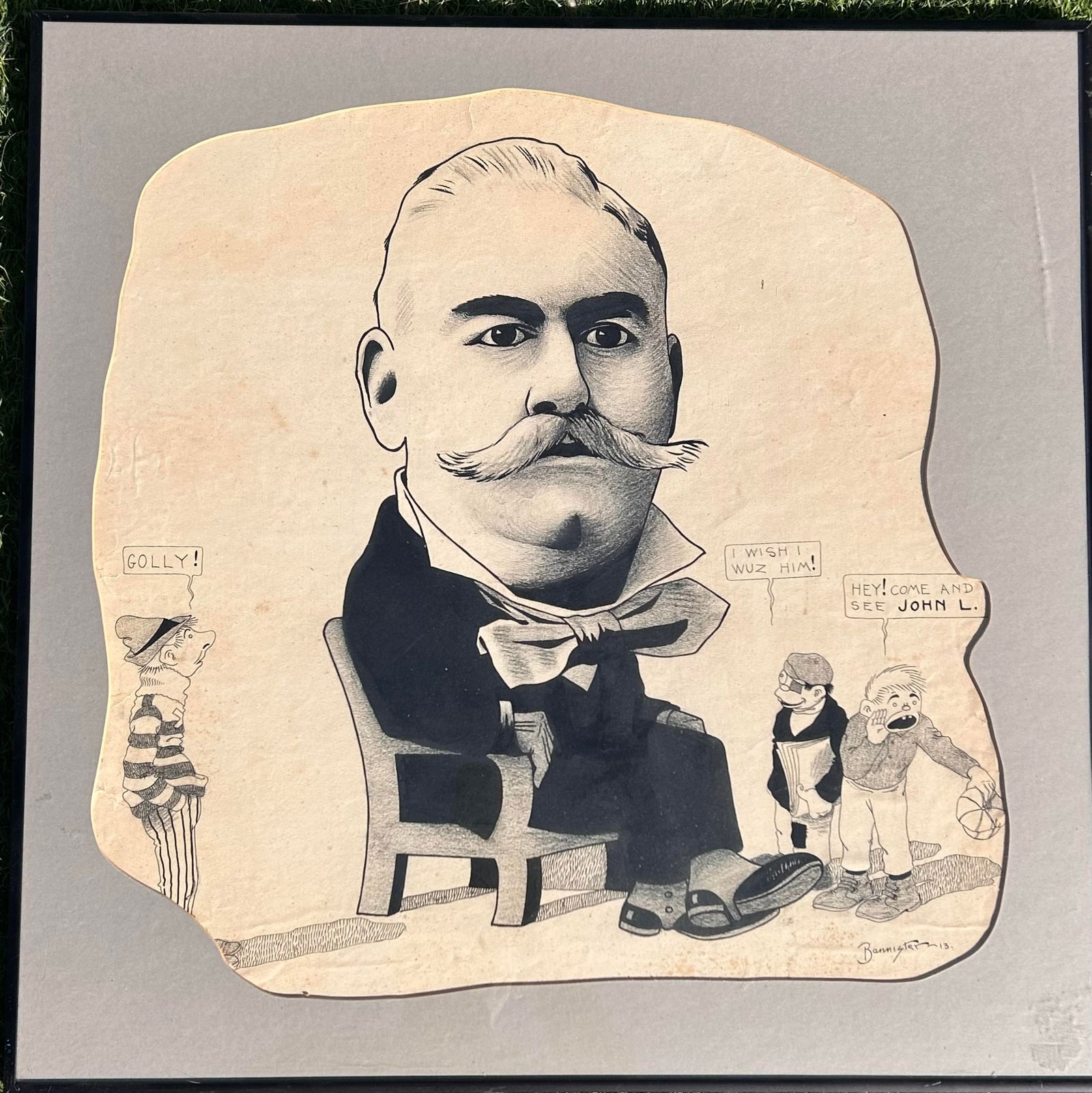 ANTIQUE 1913 PEN AND INK JOHN L.
