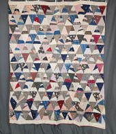 Antique 1925 2 Sided Patchwork