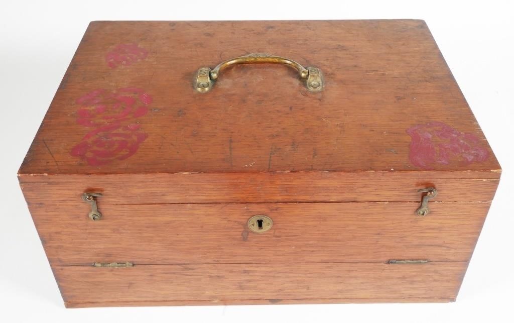 ANTIQUE 19C DENTAL EQUIPMENT BOX